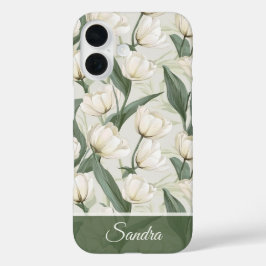 Artistic Moms Day Gifts Tulip Custom iPhone 16 Hülle
