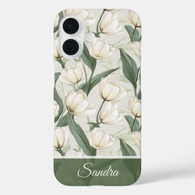 Artistic Moms Day Gifts Tulip Custom Case-Mate iPhone Hülle (Rückseite)