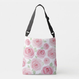 Artistic Pink Watercolor Tote Tragetaschen Mit Langen Trägern