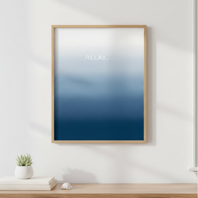 Artistic Relax Gradient Poster - Deep Blue Trend (Von Creator hochgeladen)