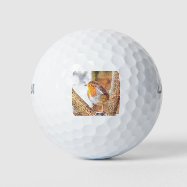 Artistic Robin Redust Perched Golfball (Vorderseite)