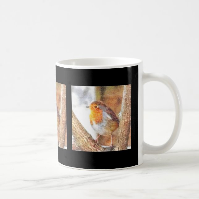 Artistic Robin Redust Perched Kaffeetasse (Rechts)