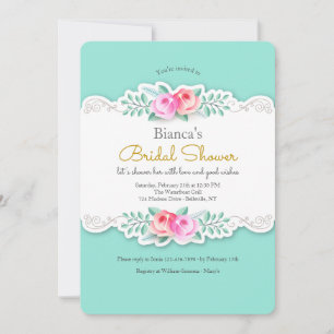 Artistic Roses Invitation Einladung