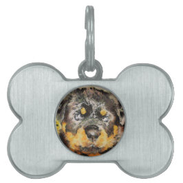 Artistic Rottweiler Puppy Portrait Tiermarke