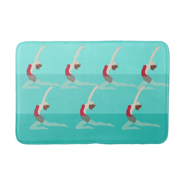 Artistic Swimming Badematte (Vorderseite)