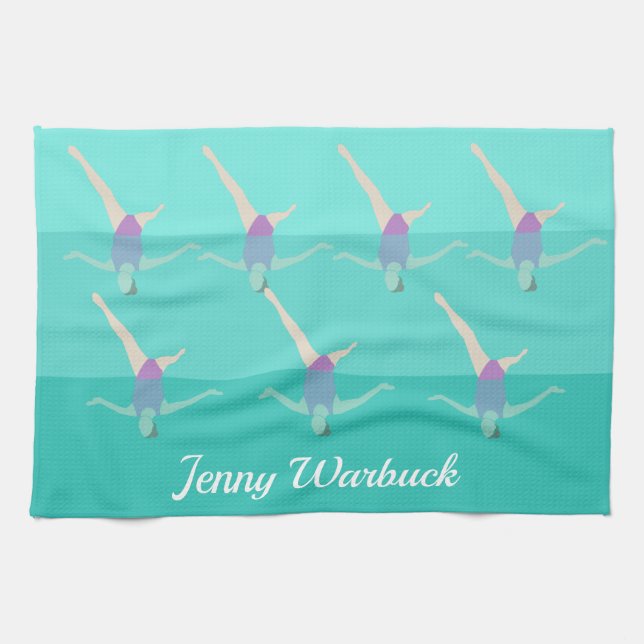 Artistic Swimming Geschirrtuch (Horizontal)