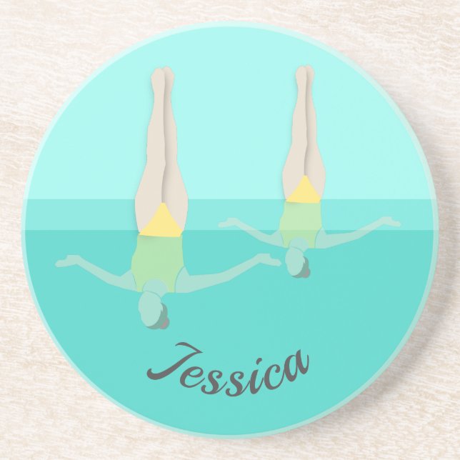 Artistic Swimming Getränkeuntersetzer (Vorne)