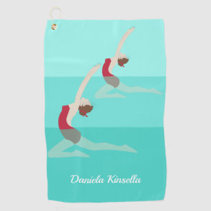 Artistic Swimming Golfhandtuch