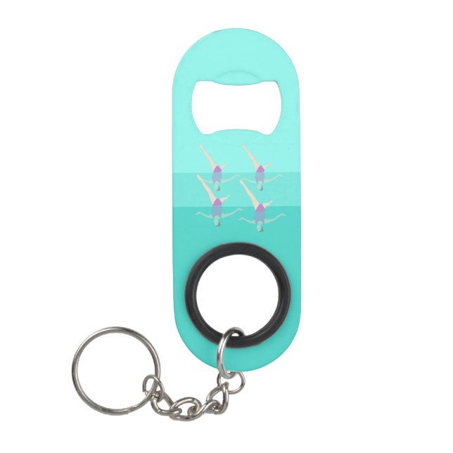 Artistic Swimming Mini Flaschenöffner (Vorderseite)