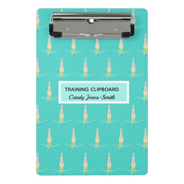 Artistic Swimming Mini Klemmbrett (Vorderseite)