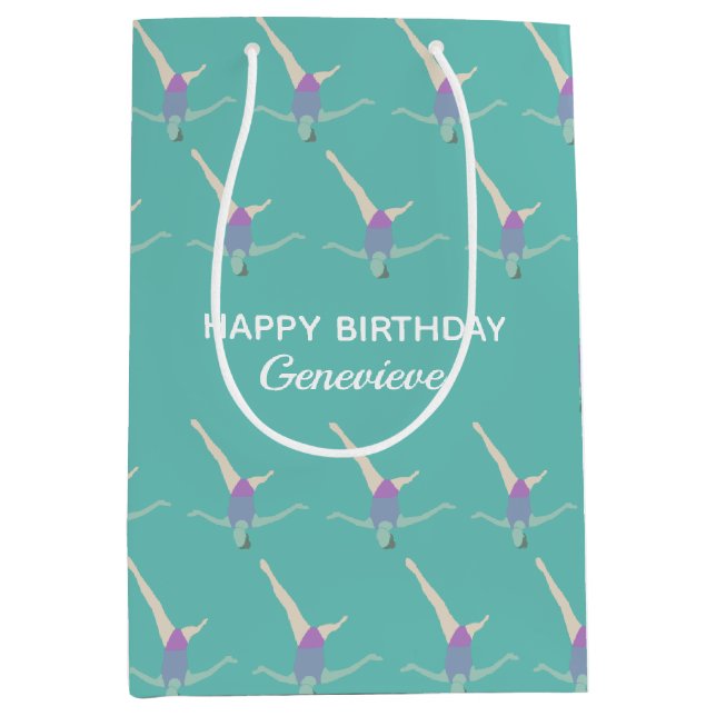 Artistic Swimming Mittlere Geschenktüte (Vorderseite)