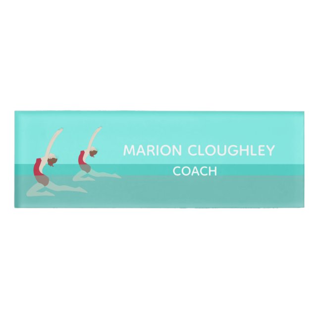 Artistic Swimming Namenschild (Vorderseite)