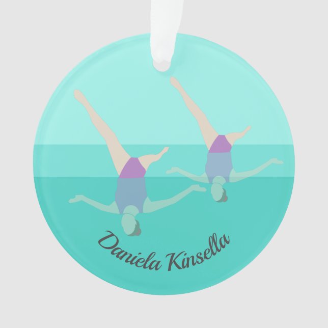 Artistic Swimming Ornament (Vorderseite)