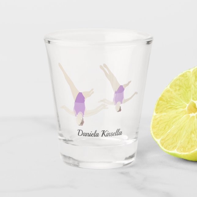 Artistic Swimming Schnapsglas (Vorderseite)