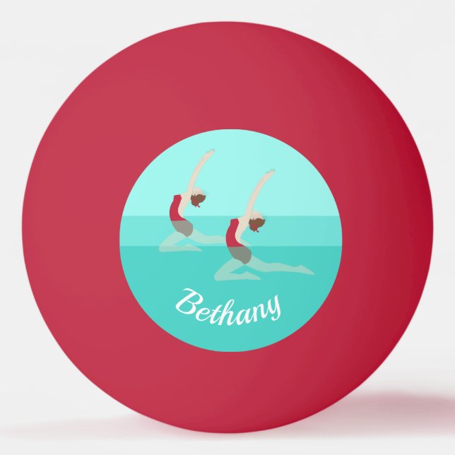Artistic Swimming Tischtennisball (Vorderseite)