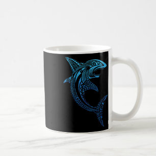 Artistic Tribal Shark Polynesian Tattoo Hawaiian V Kaffeetasse