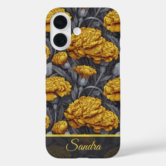 Artistic Wedding Favors Carnation Name Case-Mate iPhone Hülle (Rückseite)