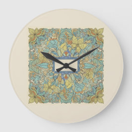 Artistic Zentangle Mandala Wall Clock Große Wanduhr
