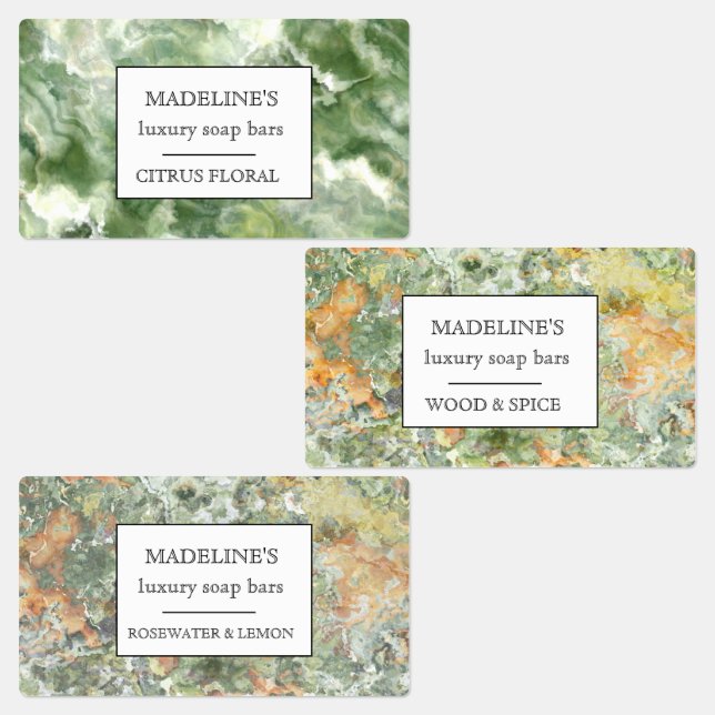 Artistische Aquarellseifen, eleganter Kleber Etiketten (Gruppe)