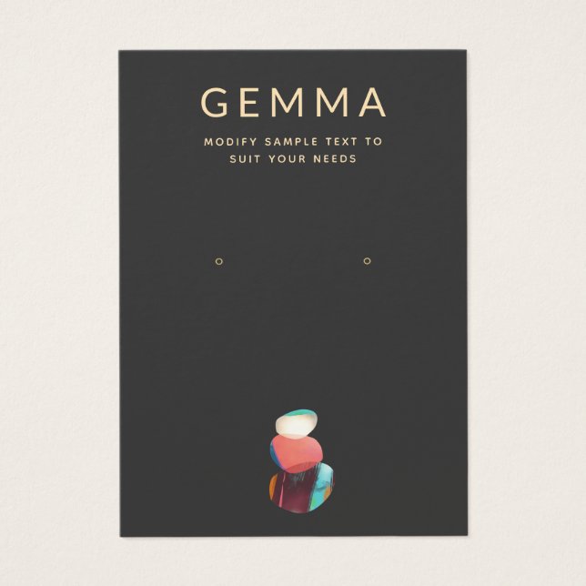 Artistische Aquarellsteine mit Grafikkarte (Vorderseite)