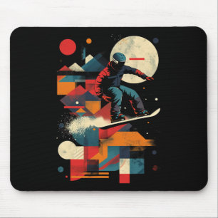 Artistische Snowboarder - Männer und Frauen Snowbo Mousepad
