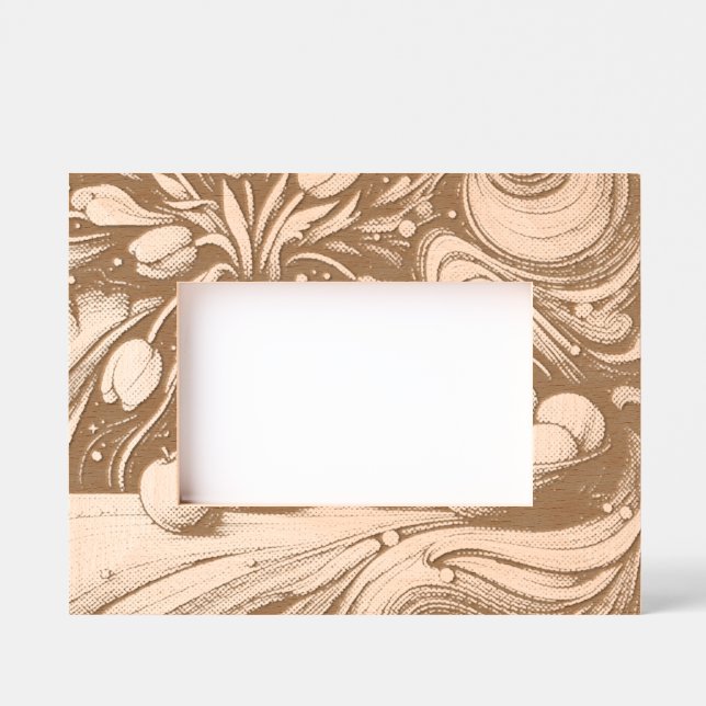 Artistische Tulpen und Spheres Geätzte Rahmen (Vorderseite)