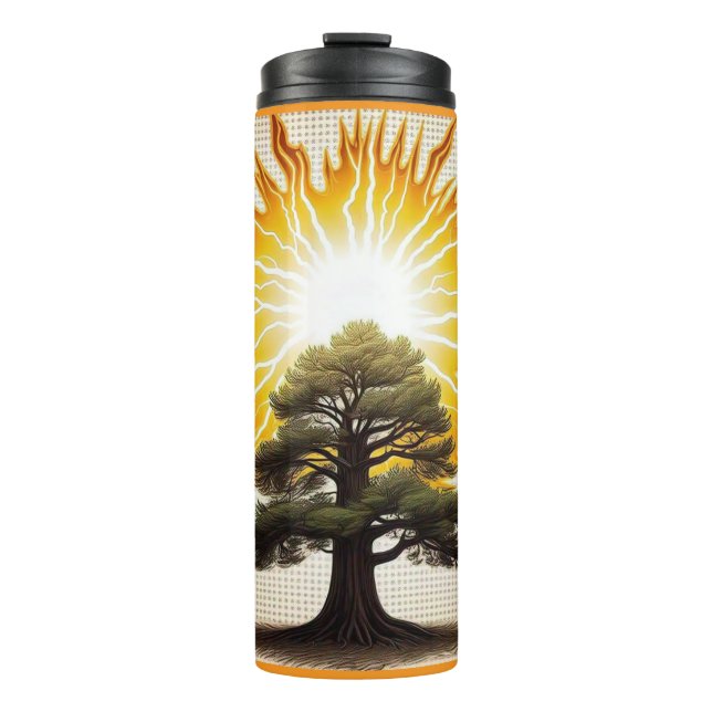 "Artistischer Sturm" Thermosbecher (Vorderseite)