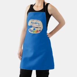 Artists Farbpalette Maler Smock Schürze