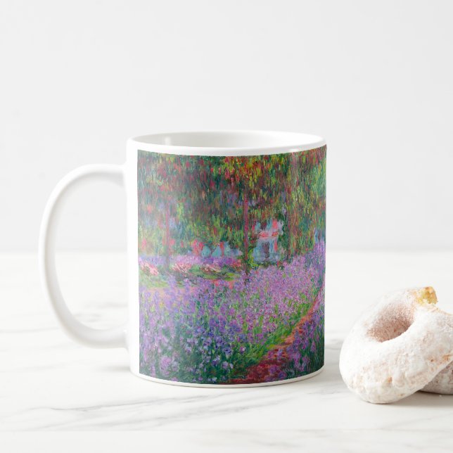 Artist's Garden at Giverny von Claude Monet Kaffeetasse (Mit Donut)