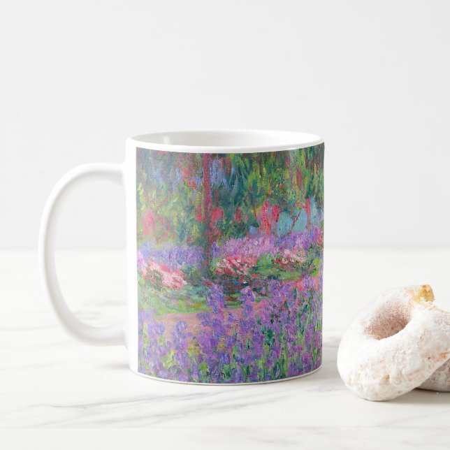 Artist's Garden at Giverny von Claude Monet Kaffeetasse (Mit Donut)