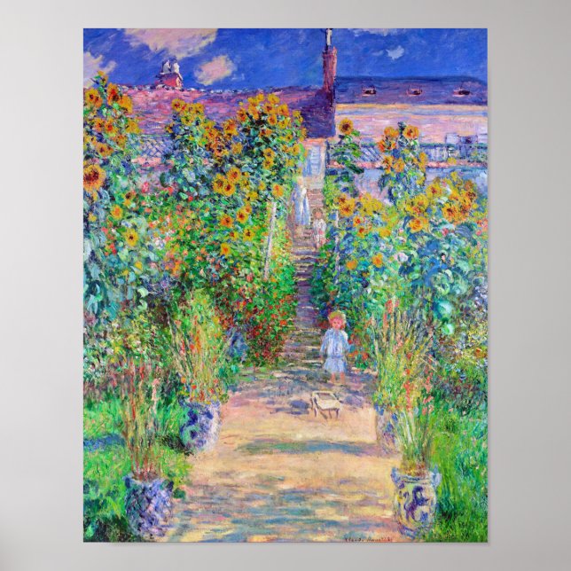 Artist's Garden, Monet Poster (Vorne)