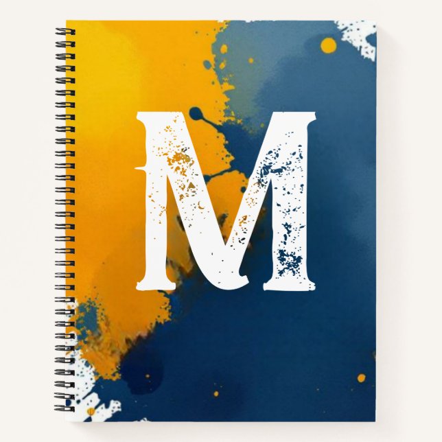 Artist's Paint Splatter Notebook Notizbuch (Vorderseite)