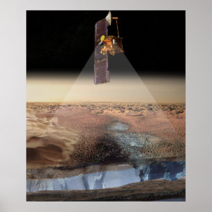 Artist's View of Odyssey Detection Ice Poster