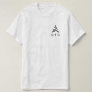 Artix greyscale Logomarke verlassen auf Kasten T - T-Shirt