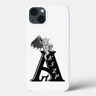 ArtKSZP-Logo mit golem Schwarz-Weiß-Design Case-Mate iPhone Hülle