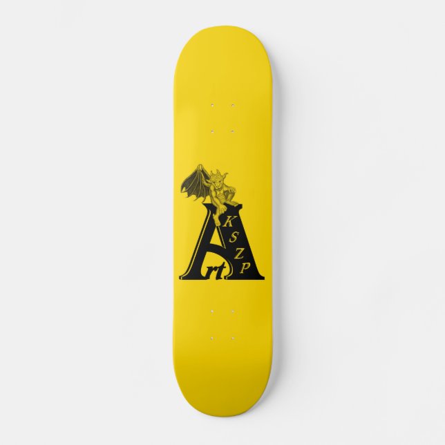 ArtKSZP Logo mit Kleine Golem Skateboard (Vorderseite)