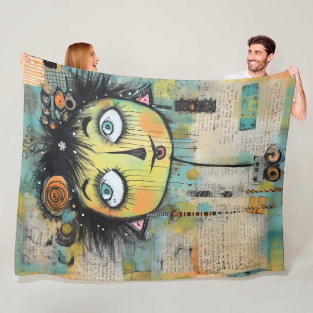 ArtLady 11 Bezaubernd und bedrückt Fleecedecke (Beispiel)