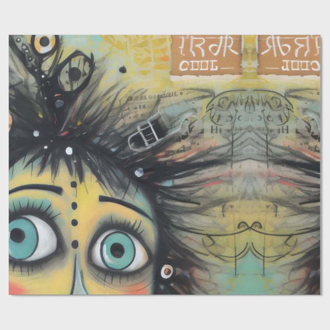 ArtLady 12 Bezaubernd und bedrückt Geschenkpapier (Flach)