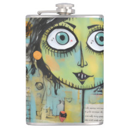 ArtLady 15 Bezaubernd und bedrückt Flachmann