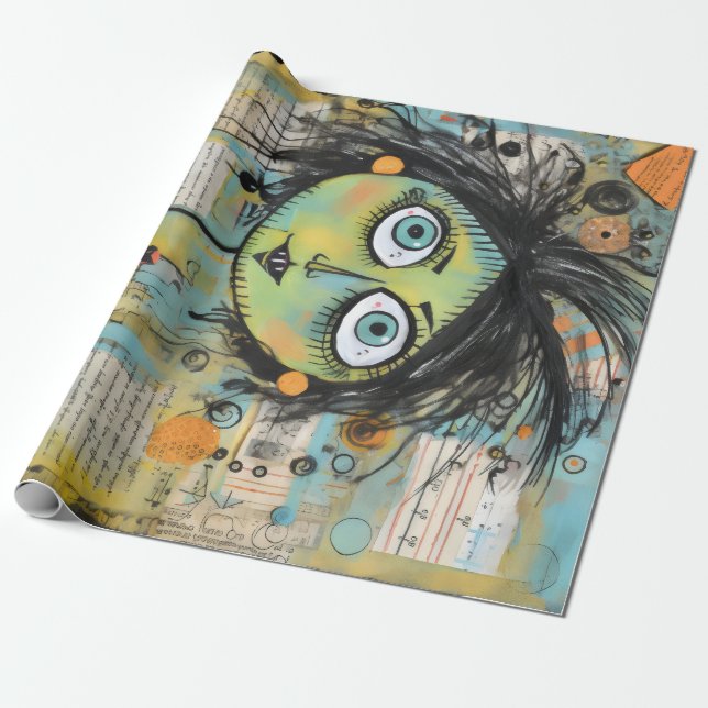 ArtLady 15 Bezaubernd und bedrückt Geschenkpapier (Ungerollt)