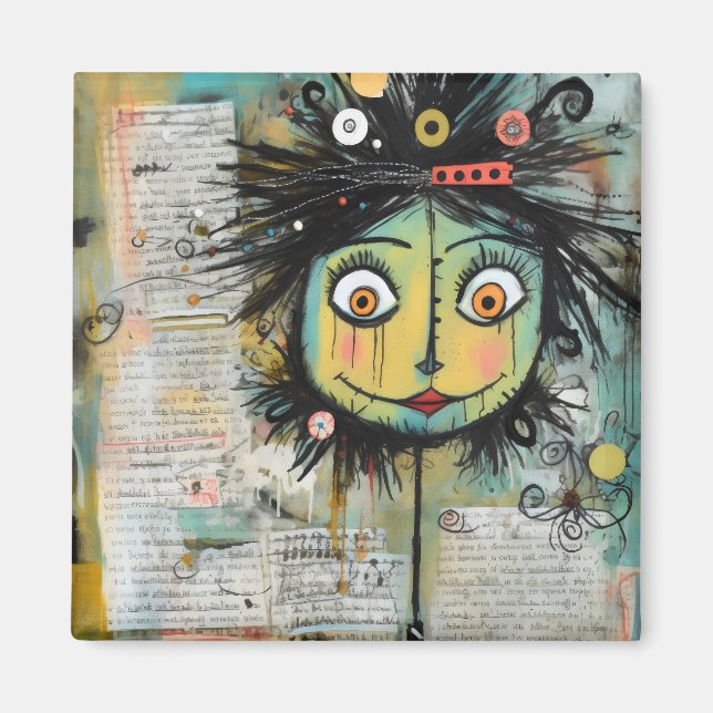 ArtLady 16 Bezaubernd und bedrückt Magnet (Vorne)
