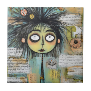 ArtLady 18 Charmant und gestresst Fliese