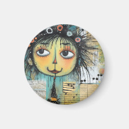 ArtLady 1 Bezaubernd und bekümmert Magnet