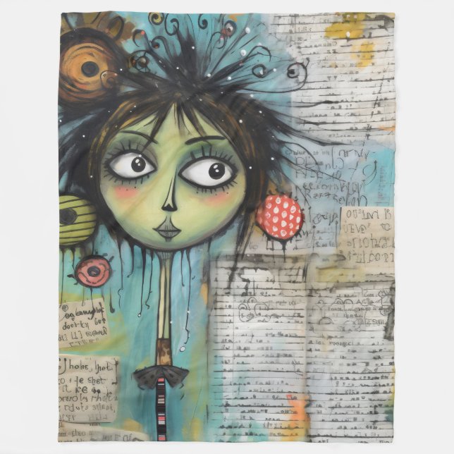 ArtLady 20 Bezaubernd und bedrückt Fleecedecke (Vorderseite)