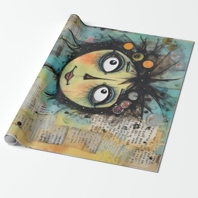 ArtLady 22 Bezaubernd und bedrückt Geschenkpapier (Ungerollt)