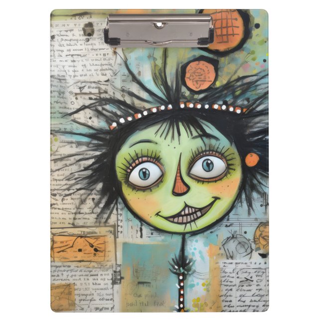 ArtLady 23 Bezaubernd und bedrückt Klemmbrett (Vorderseite)