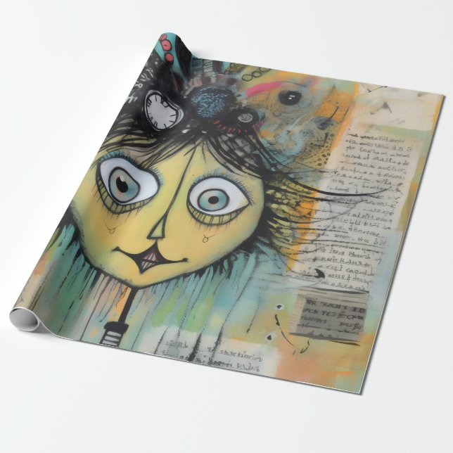 ArtLady 24 Bezaubernd und bedrückt Geschenkpapier (Ungerollt)