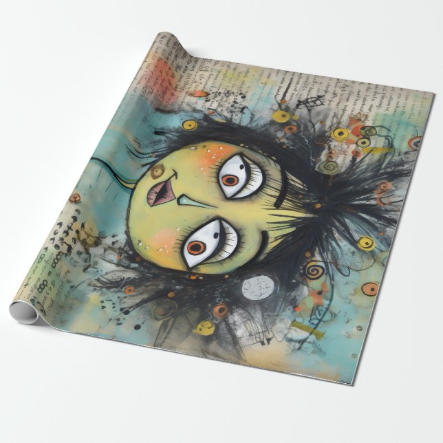 ArtLady 26 Bezaubernd und bedrückt Geschenkpapier (Ungerollt)