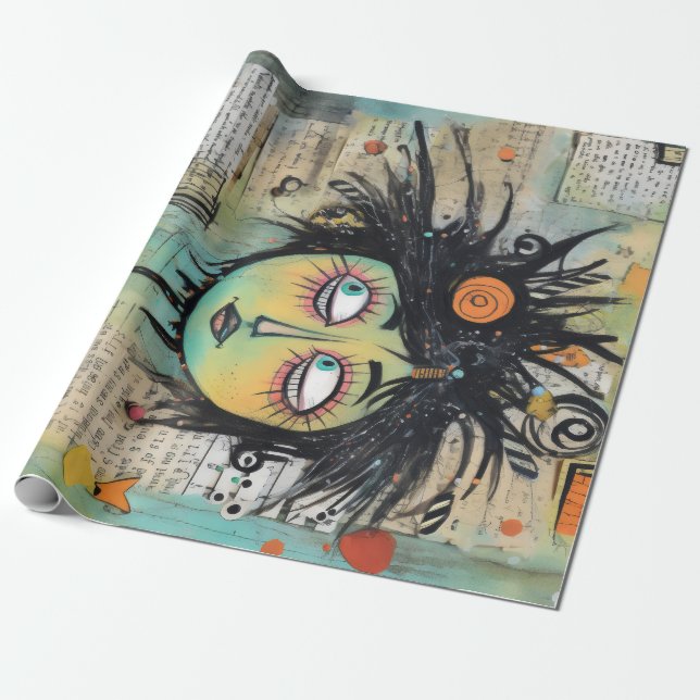 ArtLady 27 Bezaubernd und bedrückt Geschenkpapier (Ungerollt)