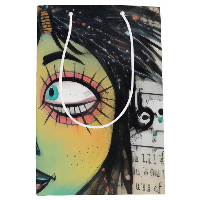 ArtLady 27 Bezaubernd und bedrückt Mittlere Geschenktüte (Vorderseite)